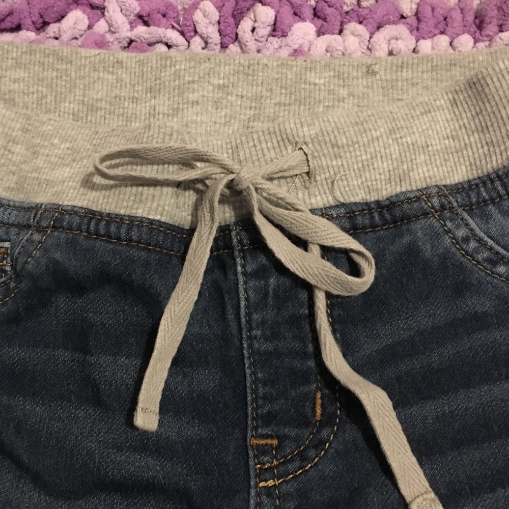 Justice jeggings with elastic waistband
